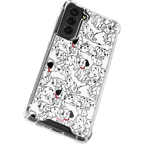 Disney 101 Dalmatians Pattern Galaxy S21 FE Clear Case